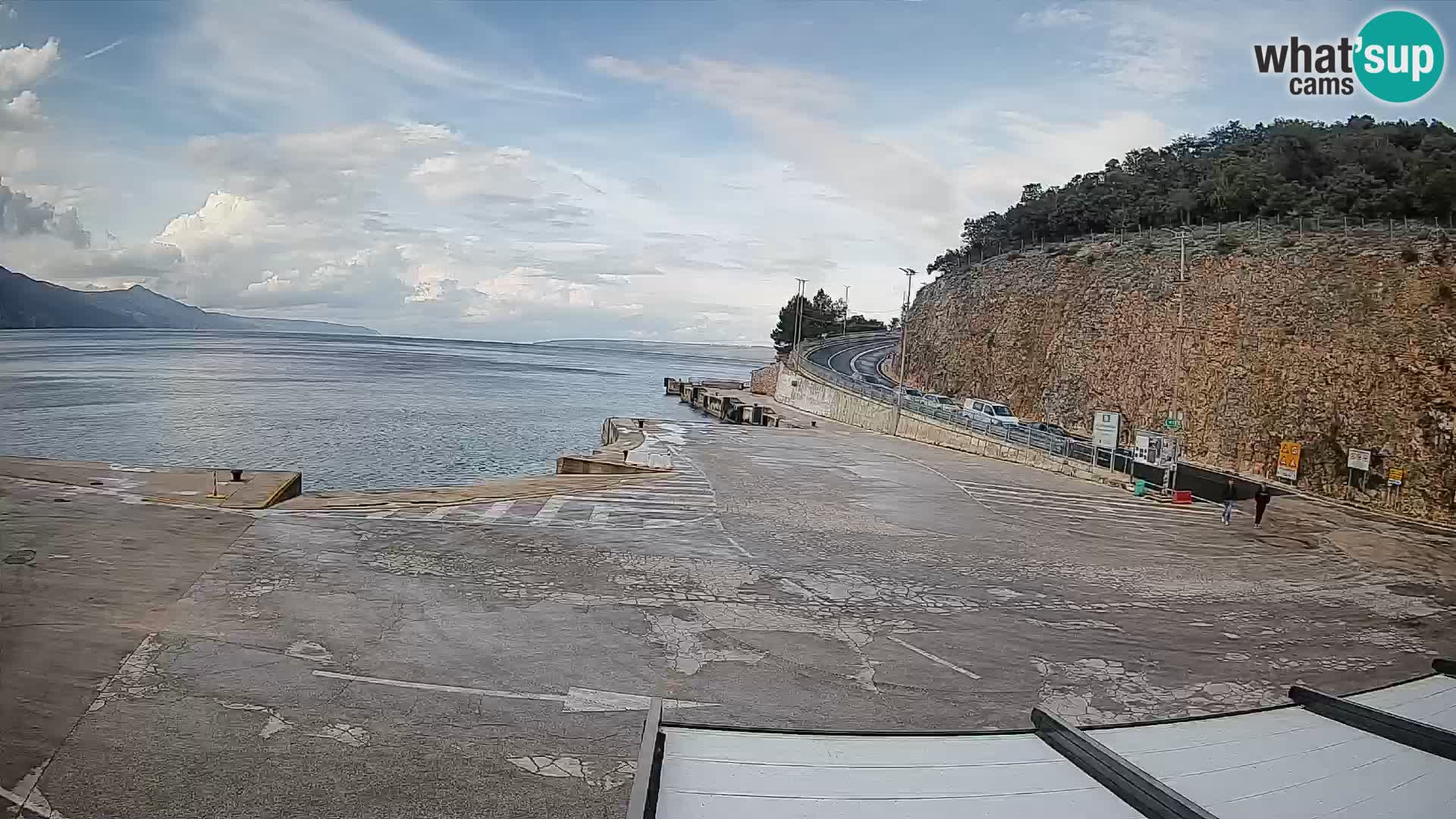 Webkam otok Cres – Trajektna luka  Merag – Krk