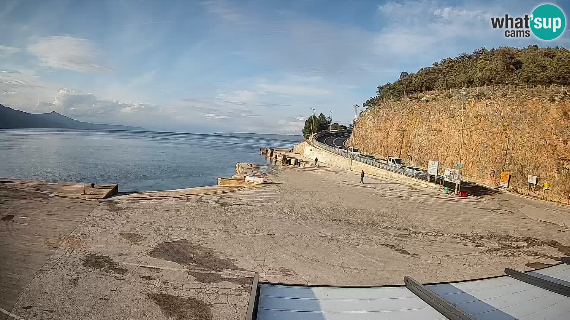 Webcam isola di Cherso – Porto traghetto Merag – Veglia