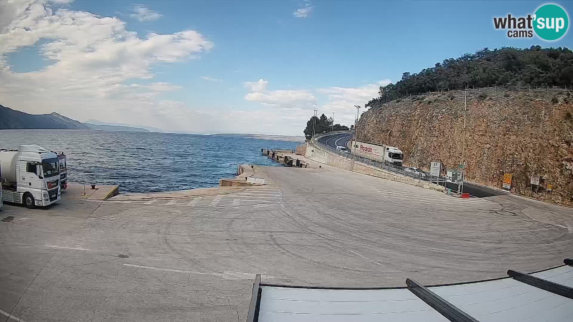 Webkam otok Cres – Trajektna luka  Merag – Krk