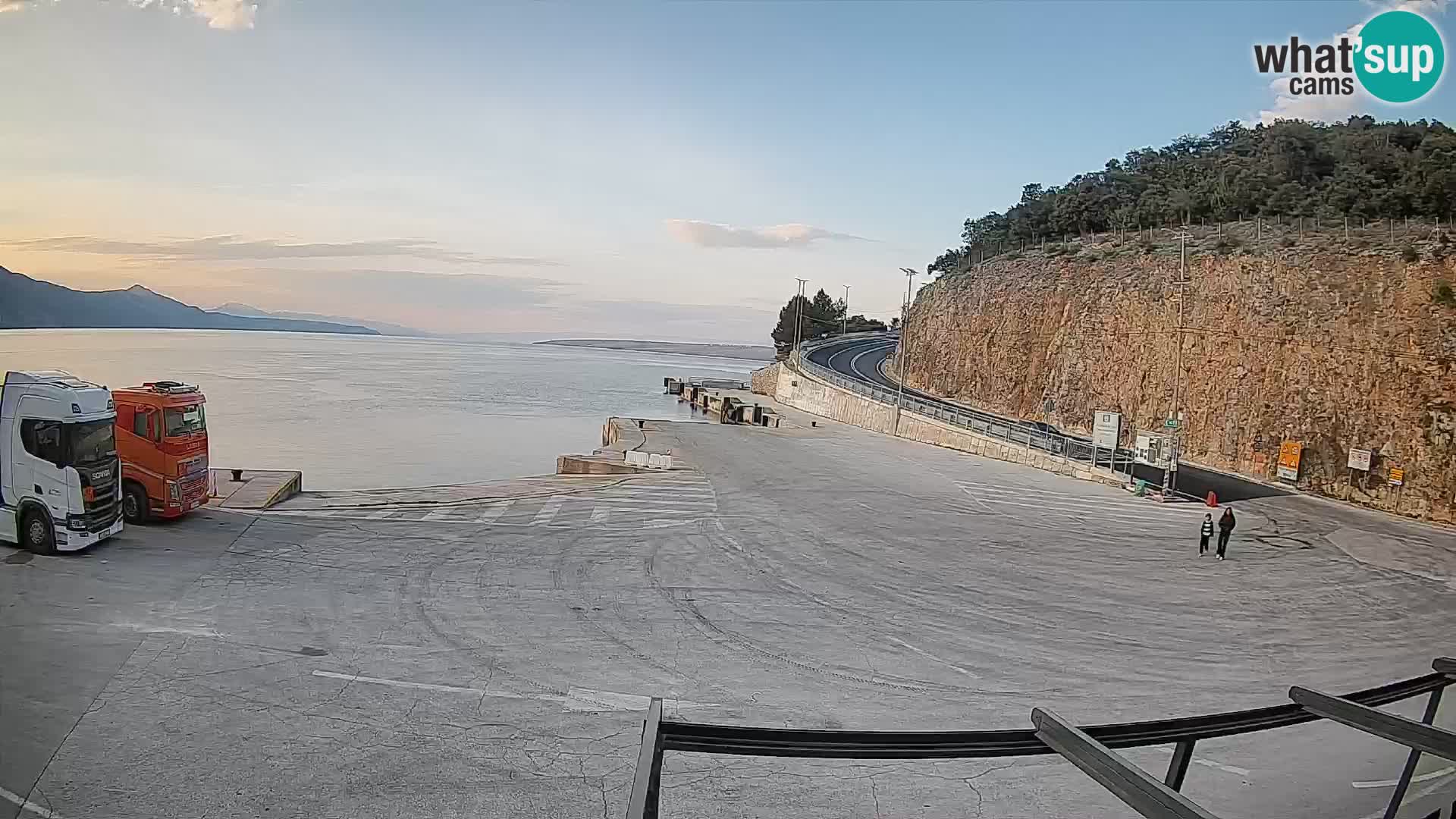 Webcam isola di Cherso – Porto traghetto Merag – Veglia