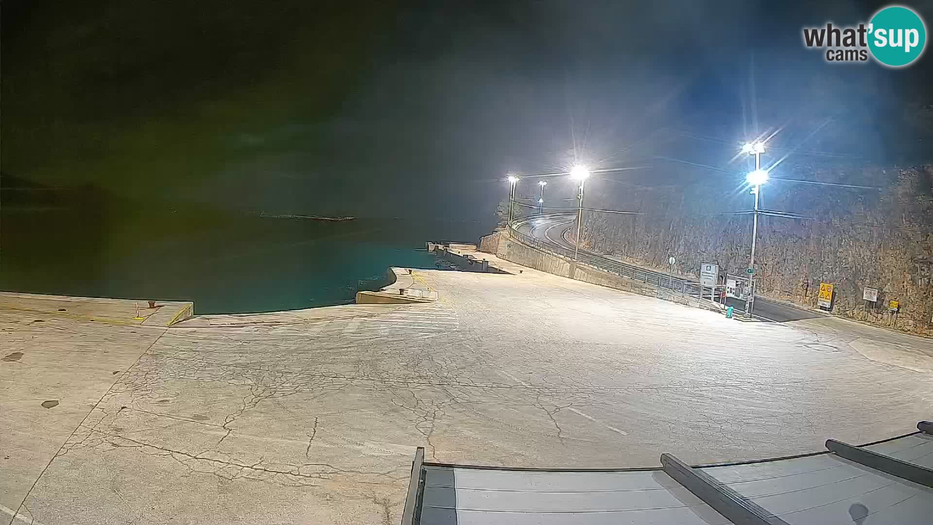 Webkam otok Cres – Trajektna luka  Merag – Krk