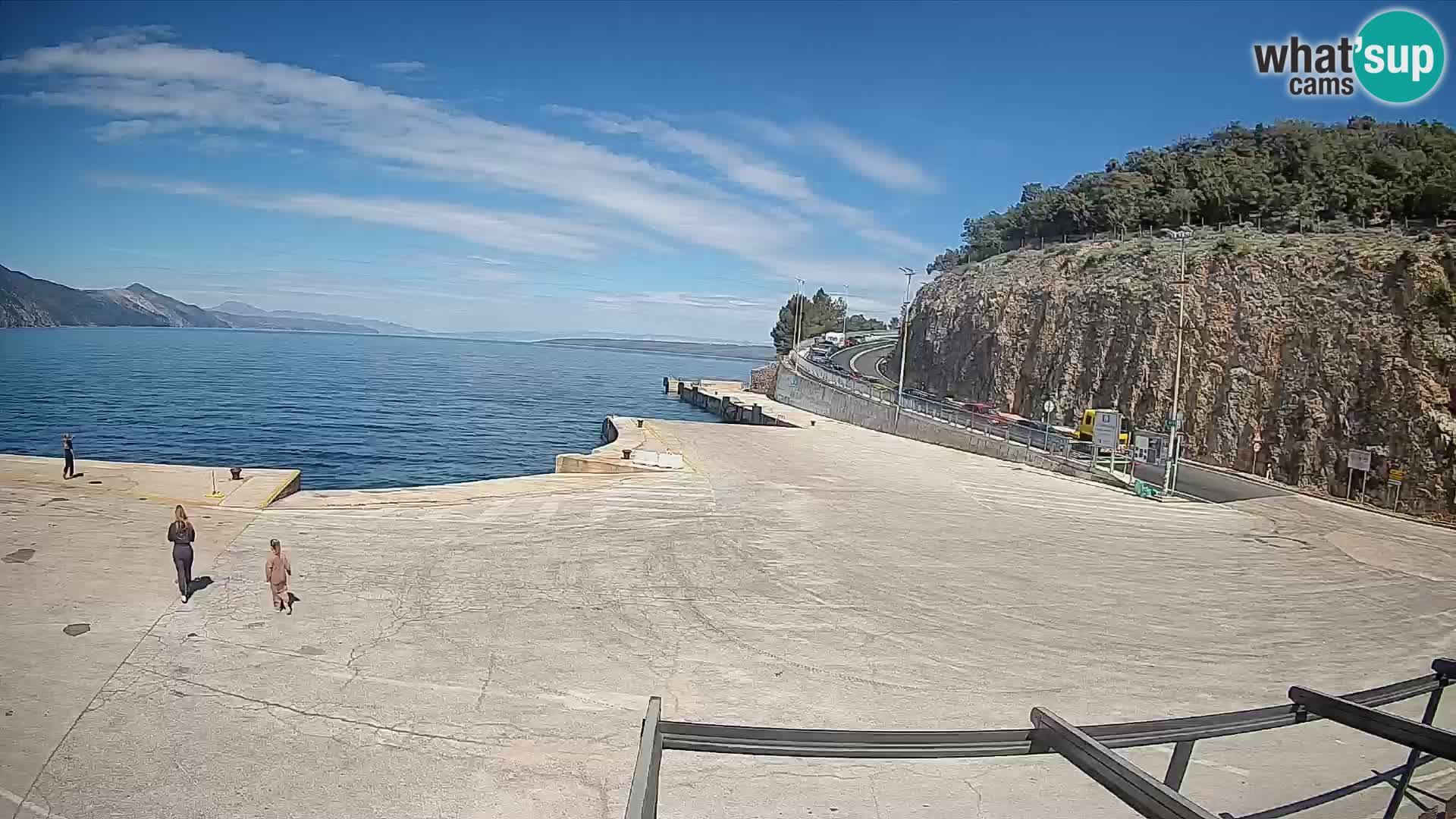 Webkam otok Cres – Trajektna luka  Merag – Krk