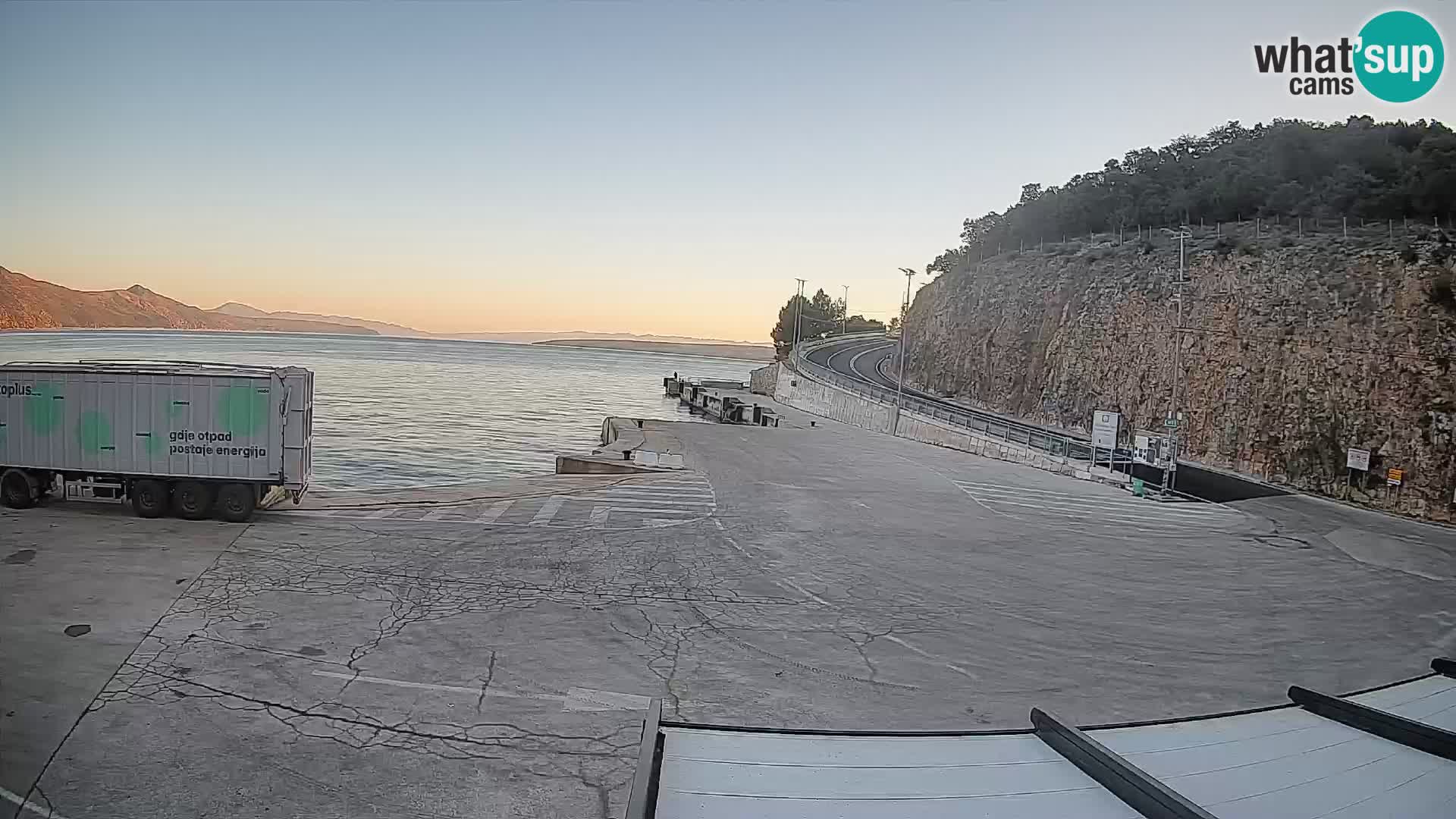 Webcam isola di Cherso – Porto traghetto Merag – Veglia