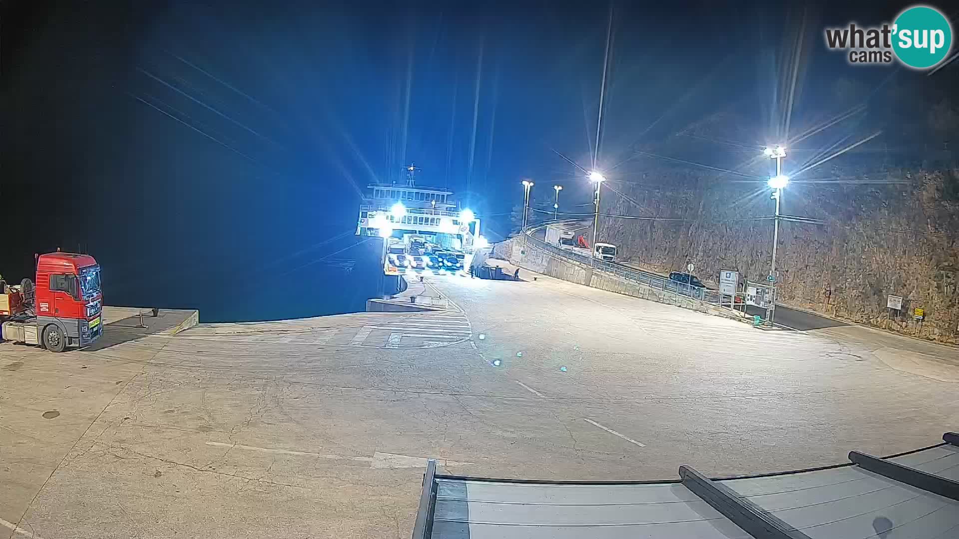 Webkam otok Cres – Trajektna luka  Merag – Krk