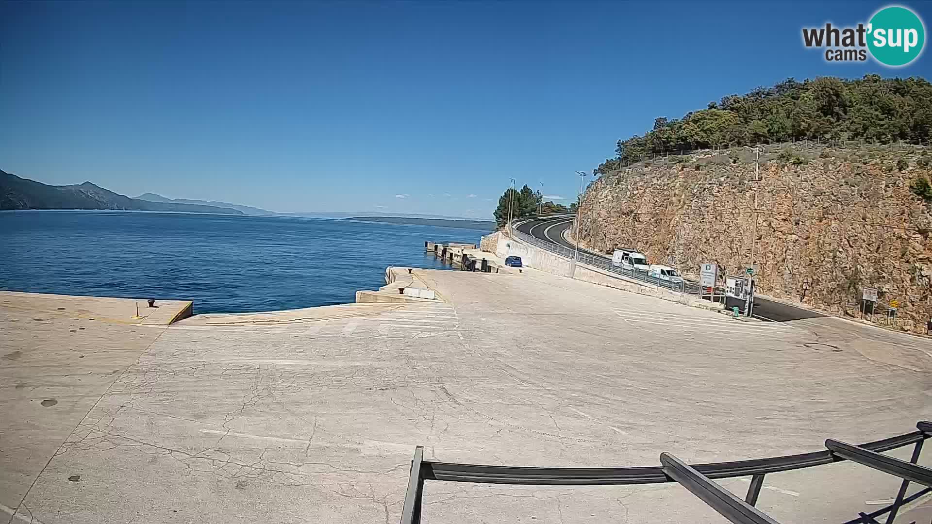 Webkam otok Cres – Trajektna luka  Merag – Krk