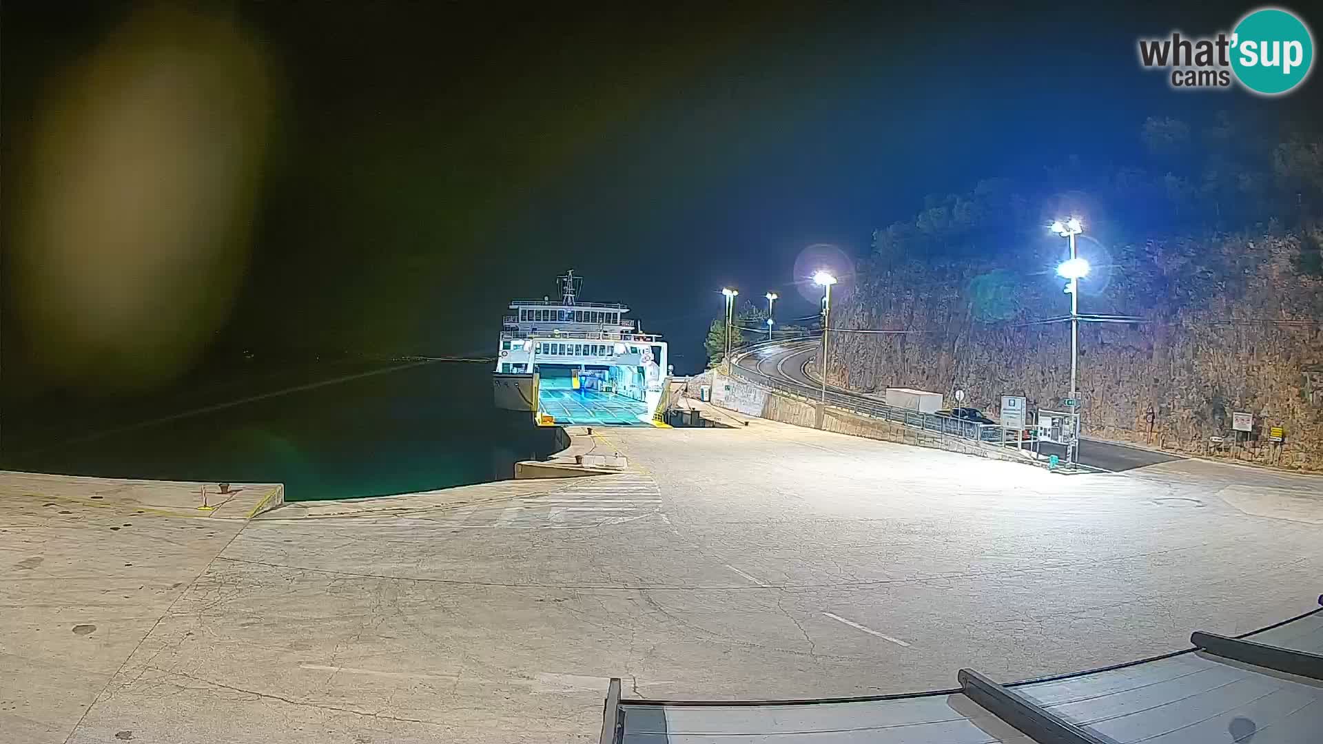 Webcam isola di Cherso – Porto traghetto Merag – Veglia