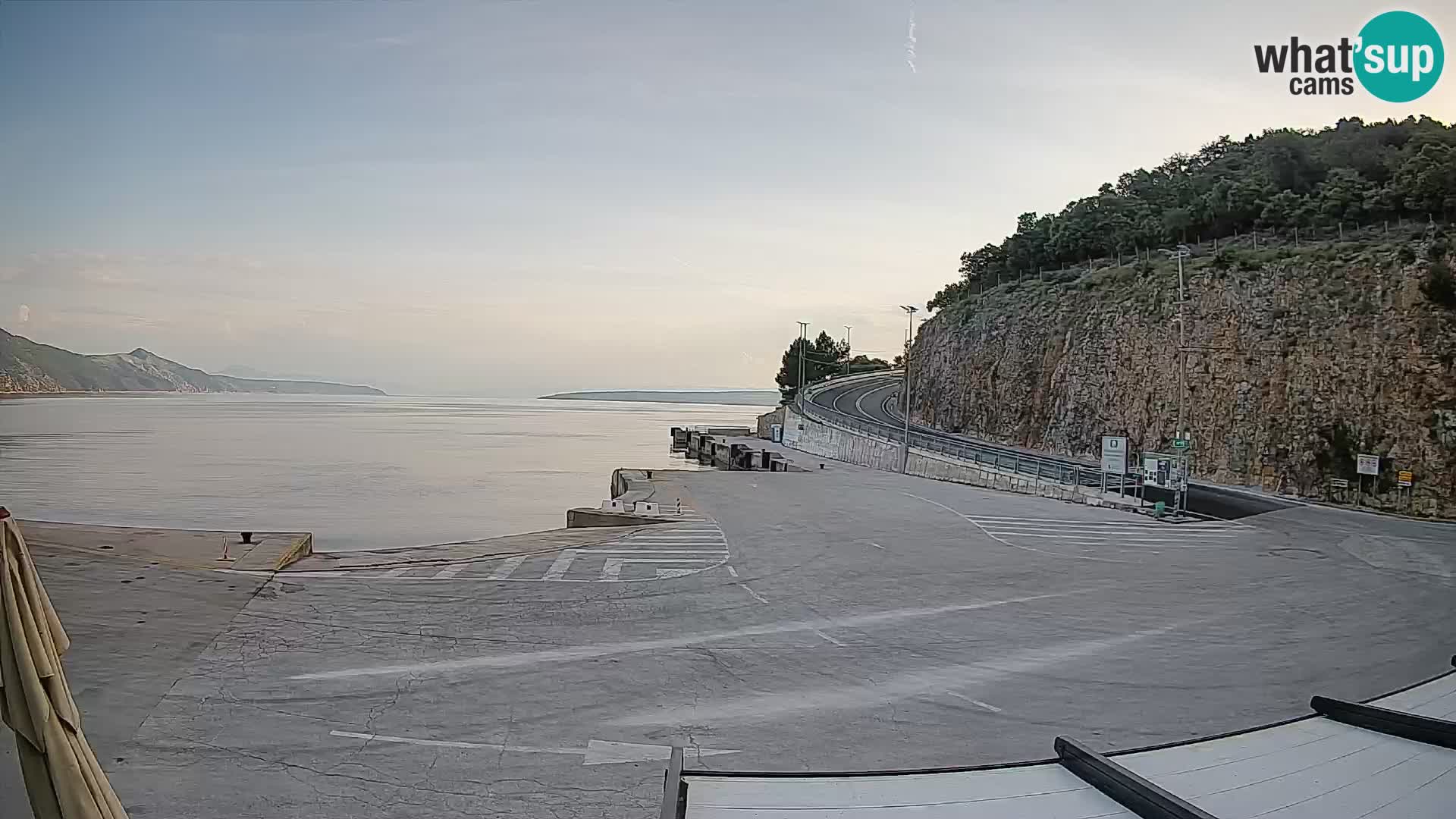Webcam isola di Cherso – Porto traghetto Merag – Veglia