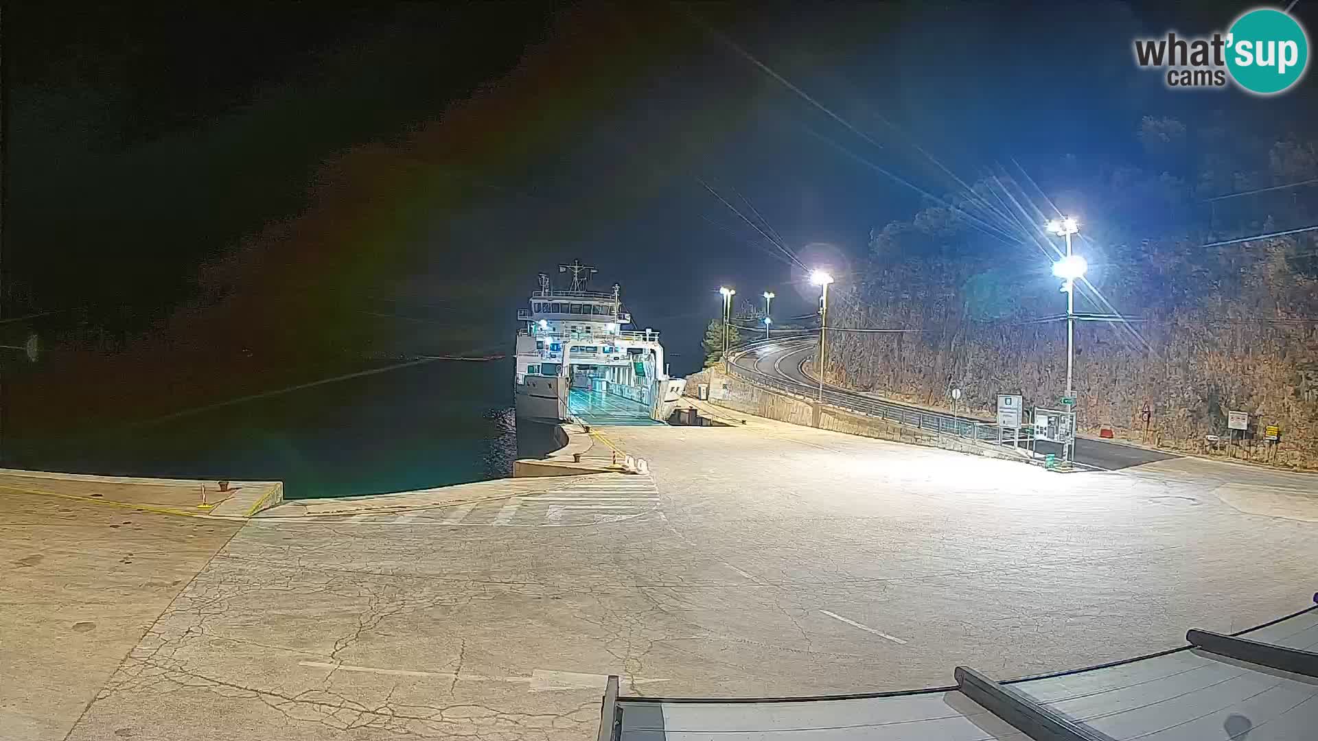 Webcam isola di Cherso – Porto traghetto Merag – Veglia
