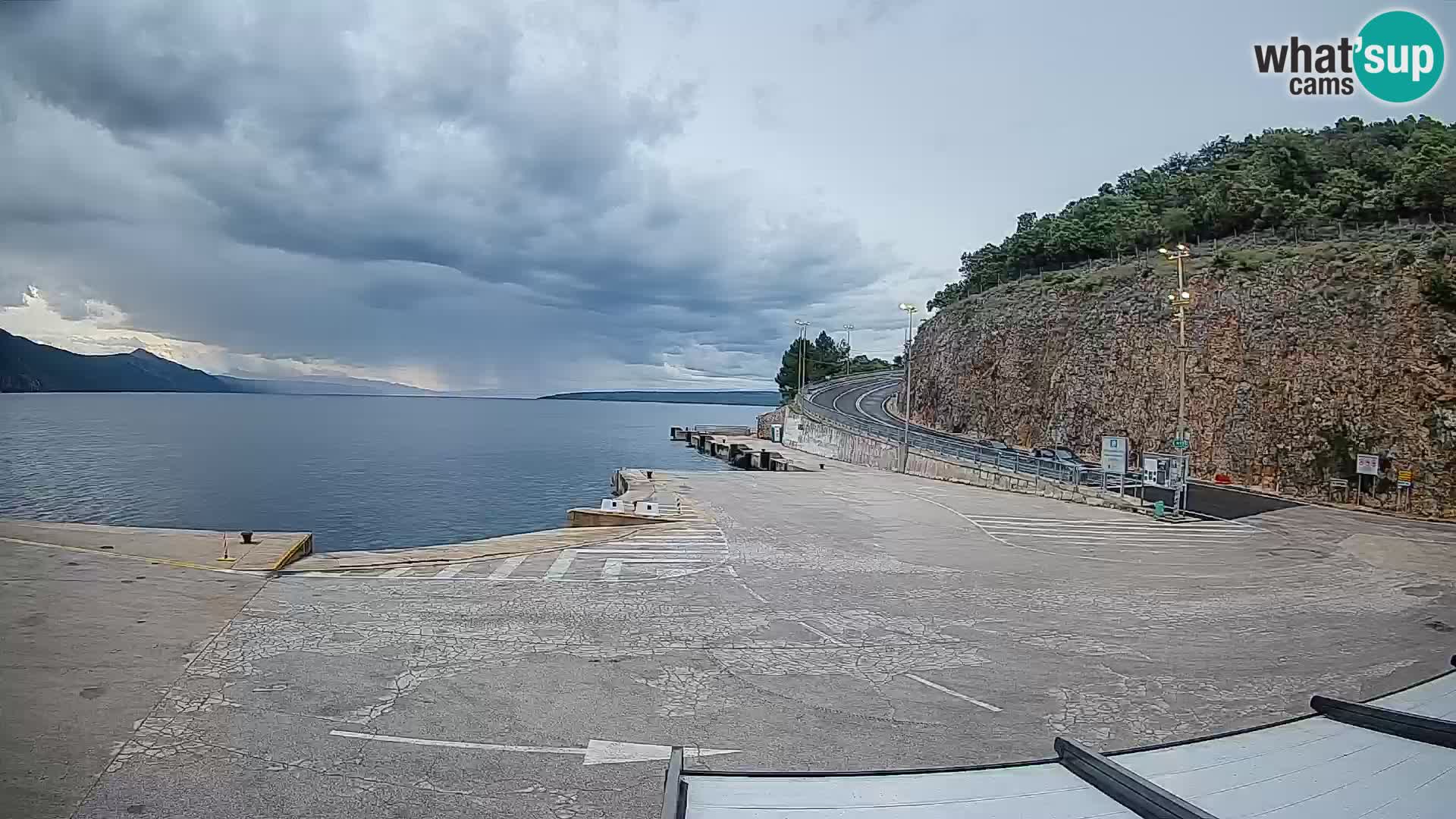 Webkam otok Cres – Trajektna luka  Merag – Krk