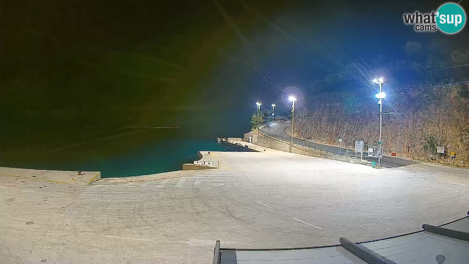 Webcam Cres – Ferry port Merag – Krk on Cres island