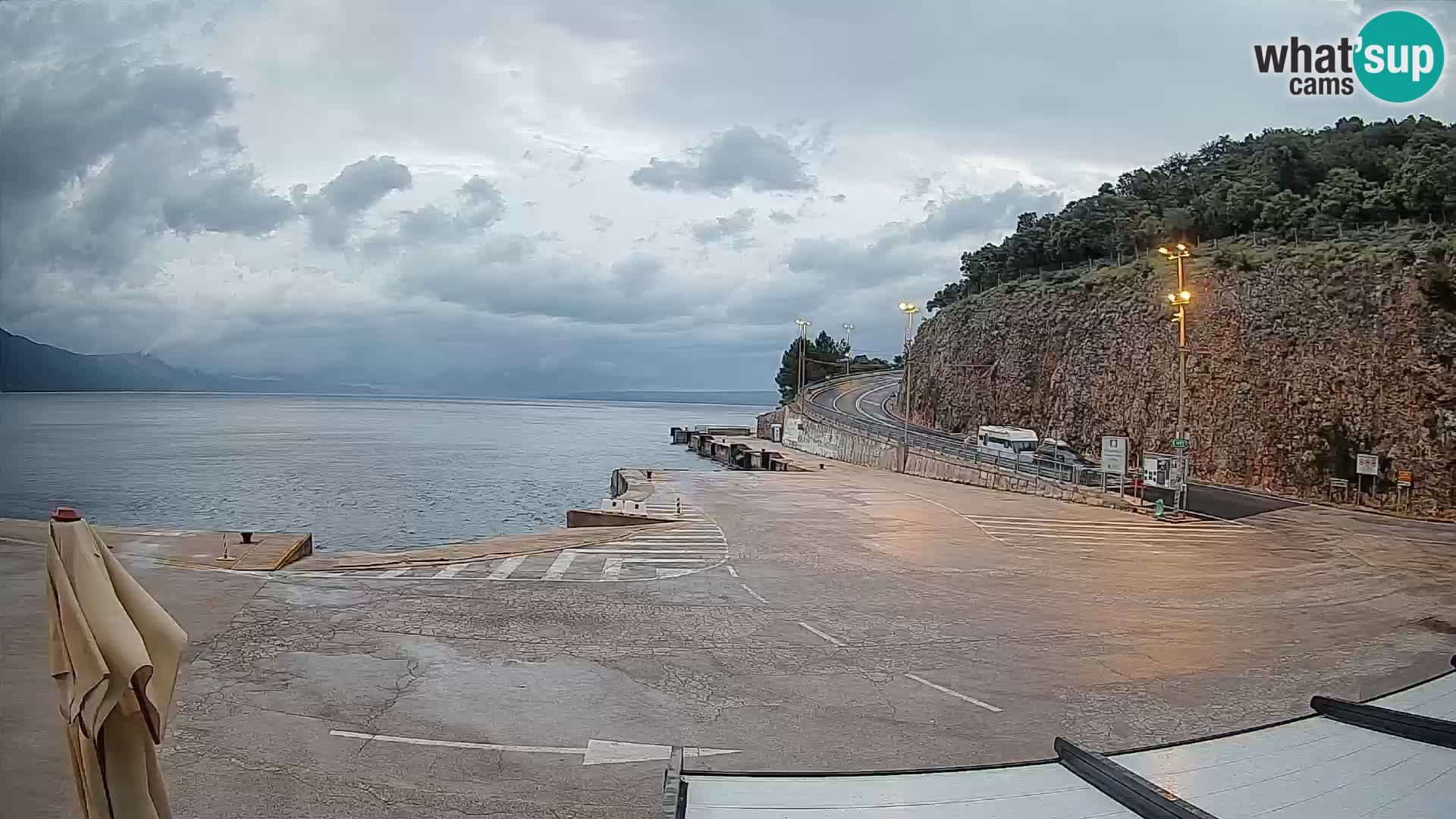 Webkam otok Cres – Trajektna luka  Merag – Krk