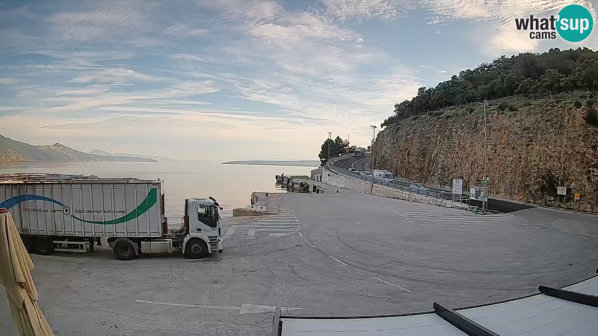 Webcam isola di Cherso – Porto traghetto Merag – Veglia