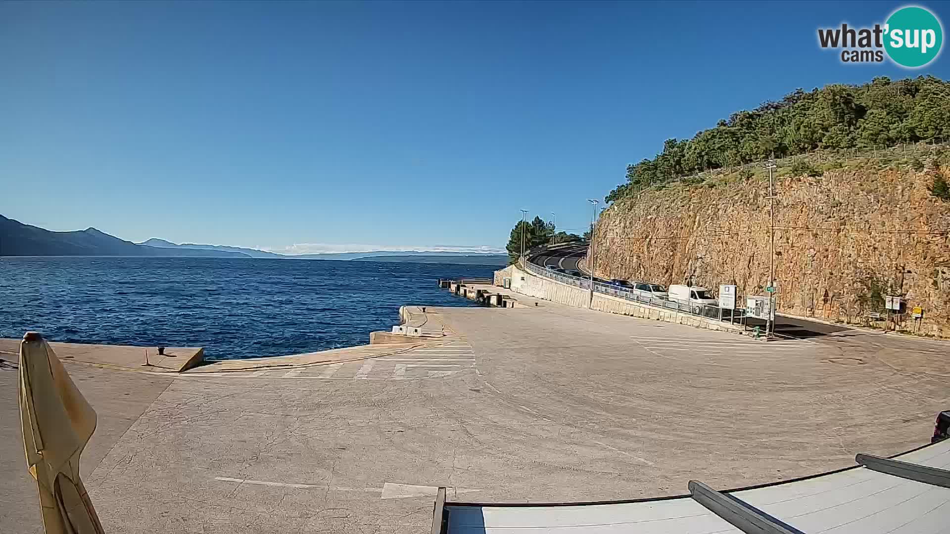 Webkam otok Cres – Trajektna luka  Merag – Krk