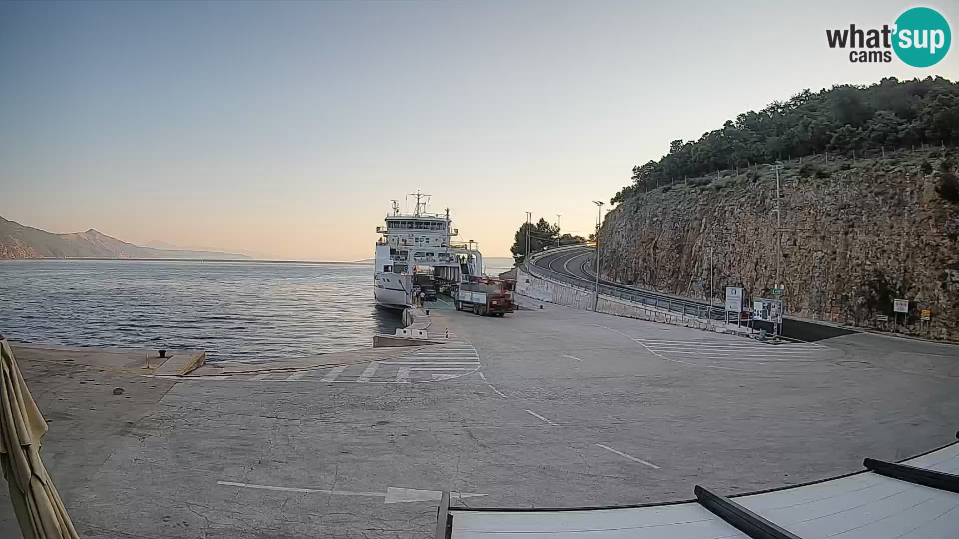 Webcam Insel Cres – Fährhafen Merag – Krk