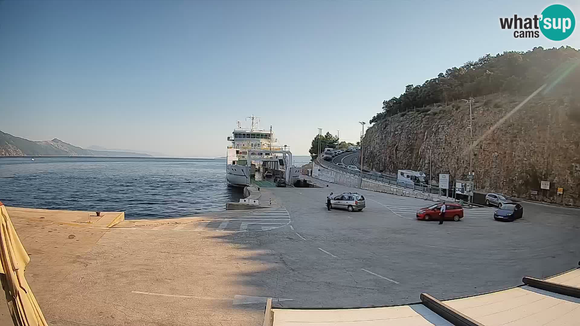 Webcam isola di Cherso – Porto traghetto Merag – Veglia