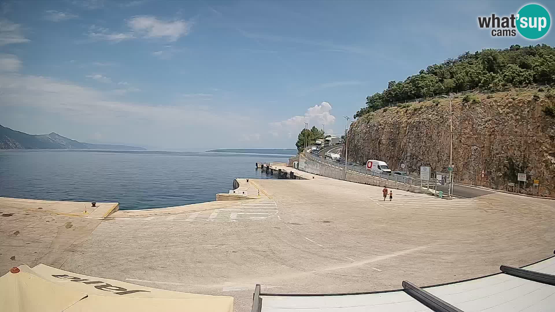 Webkam otok Cres – Trajektna luka  Merag – Krk