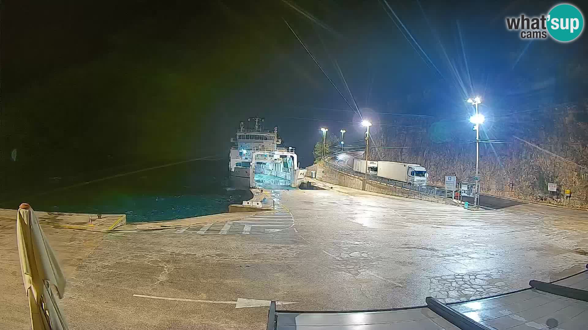 Webkam otok Cres – Trajektna luka  Merag – Krk