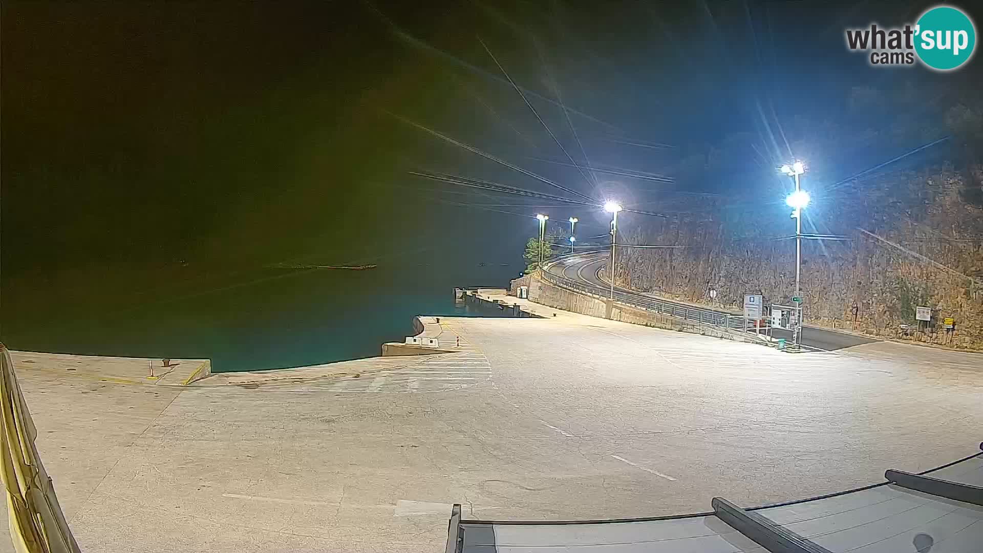 Webcam Cres – Ferry port Merag – Krk on Cres island