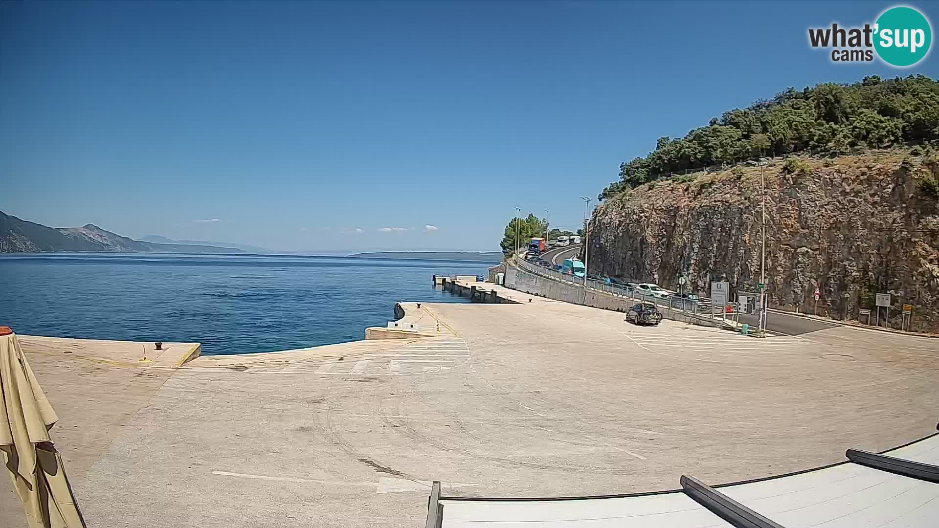 Webkam otok Cres – Trajektna luka  Merag – Krk