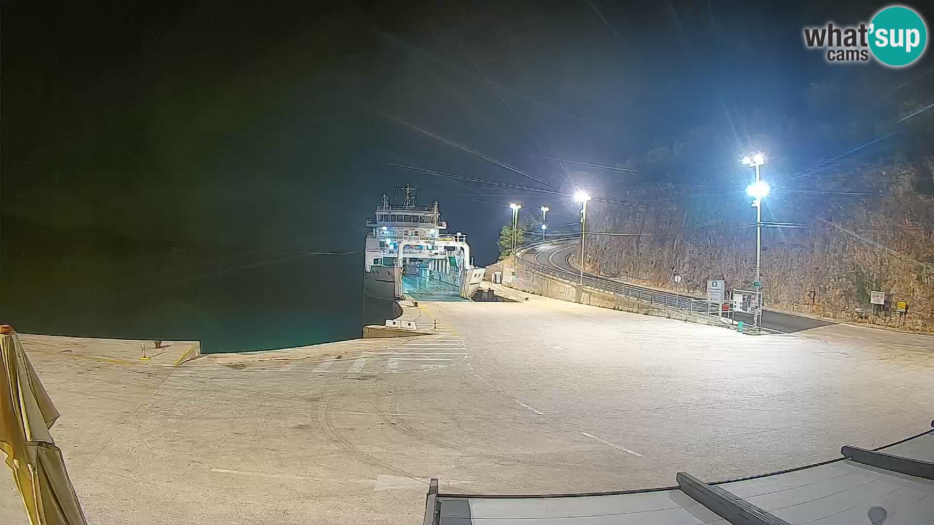 Webkam otok Cres – Trajektna luka  Merag – Krk