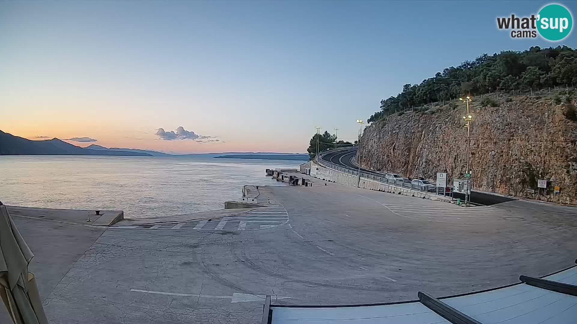 Webcam isola di Cherso – Porto traghetto Merag – Veglia