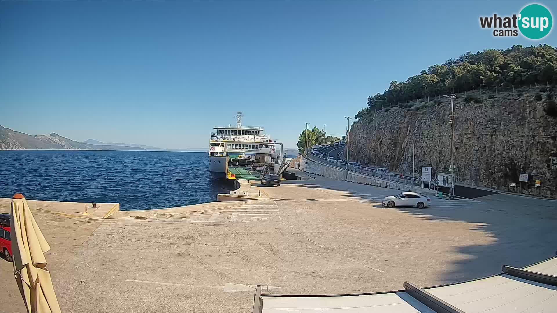 Webcam isola di Cherso – Porto traghetto Merag – Veglia