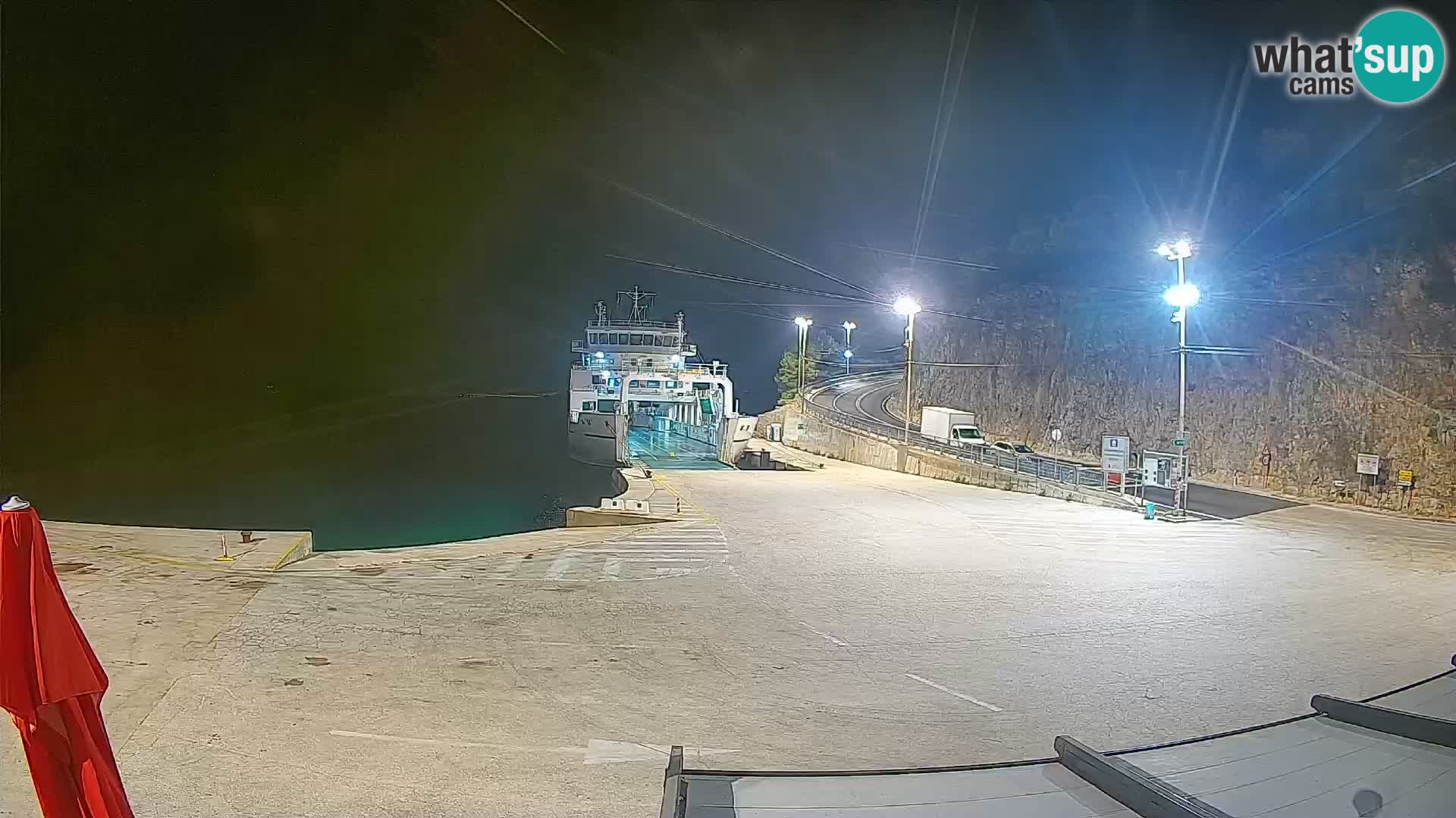 Île de Cres Webcam – port de ferry Merag – Krk