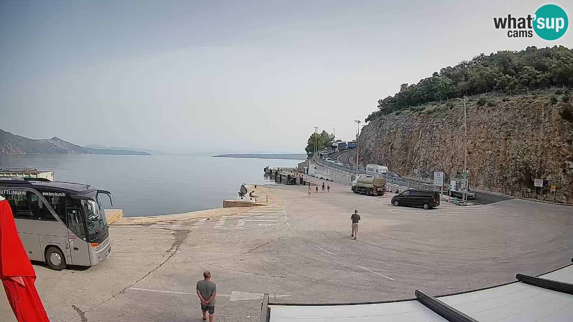 Webcam isola di Cherso – Porto traghetto Merag – Veglia