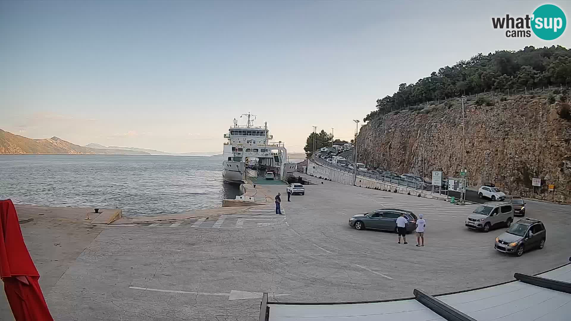 Webkam otok Cres – Trajektna luka  Merag – Krk