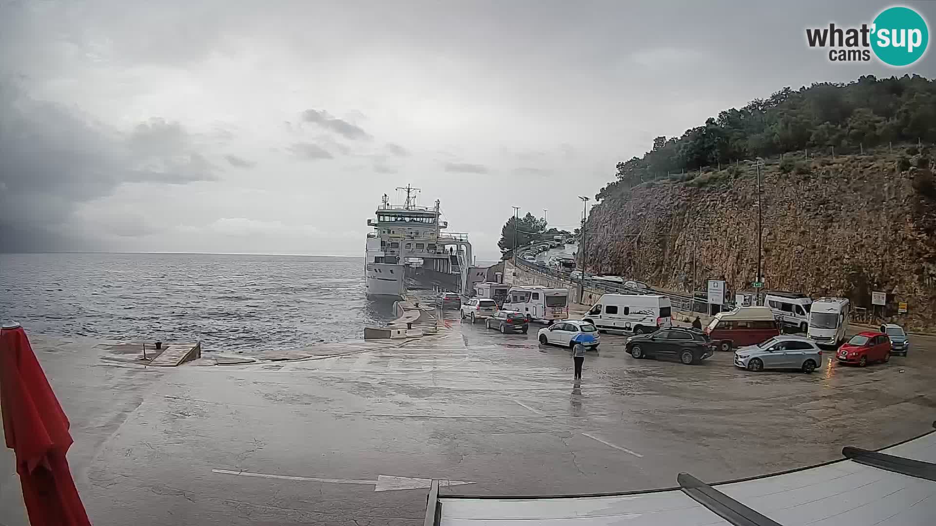 Webcam isola di Cherso – Porto traghetto Merag – Veglia