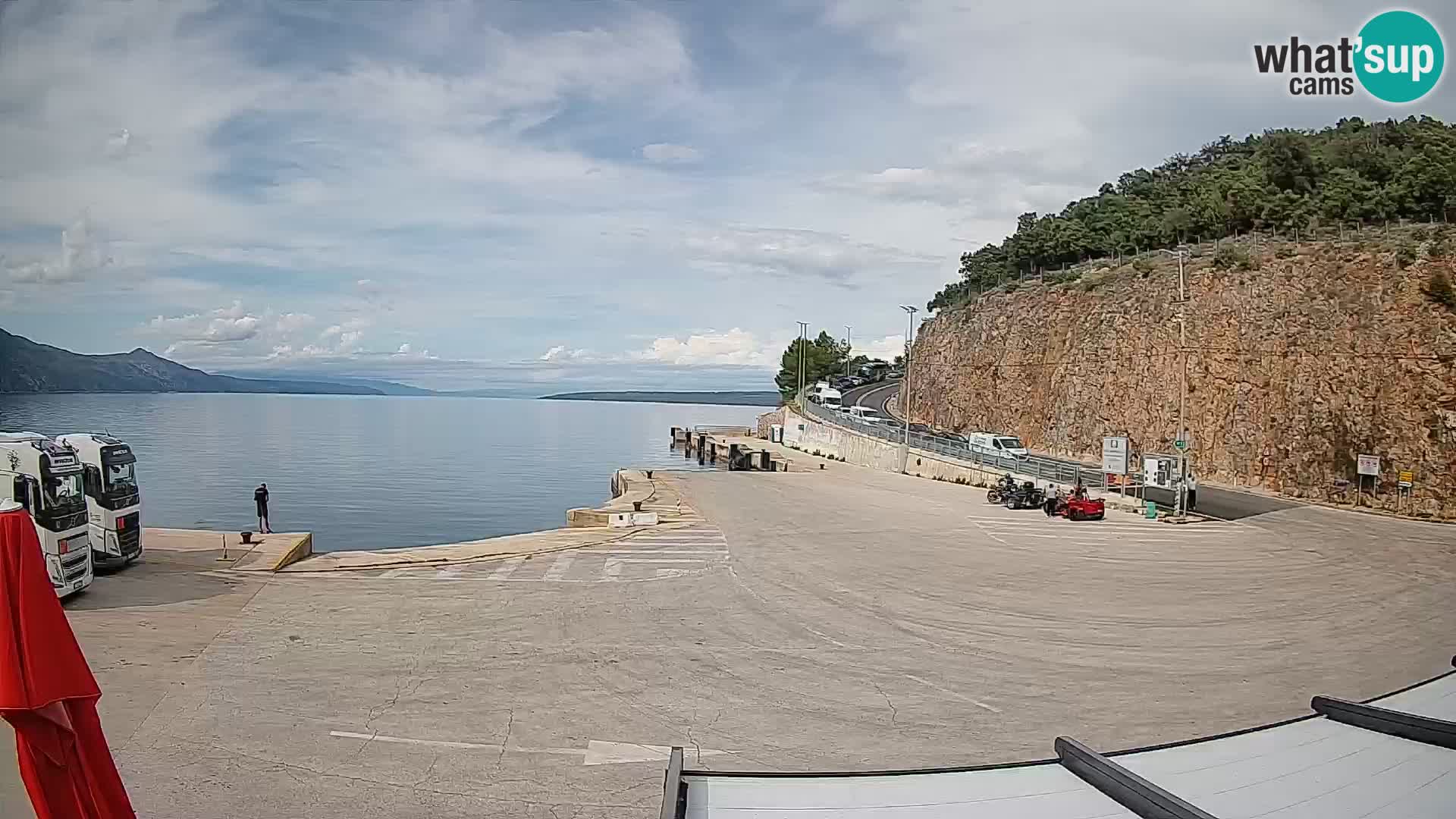Webcam Insel Cres – Fährhafen Merag – Krk