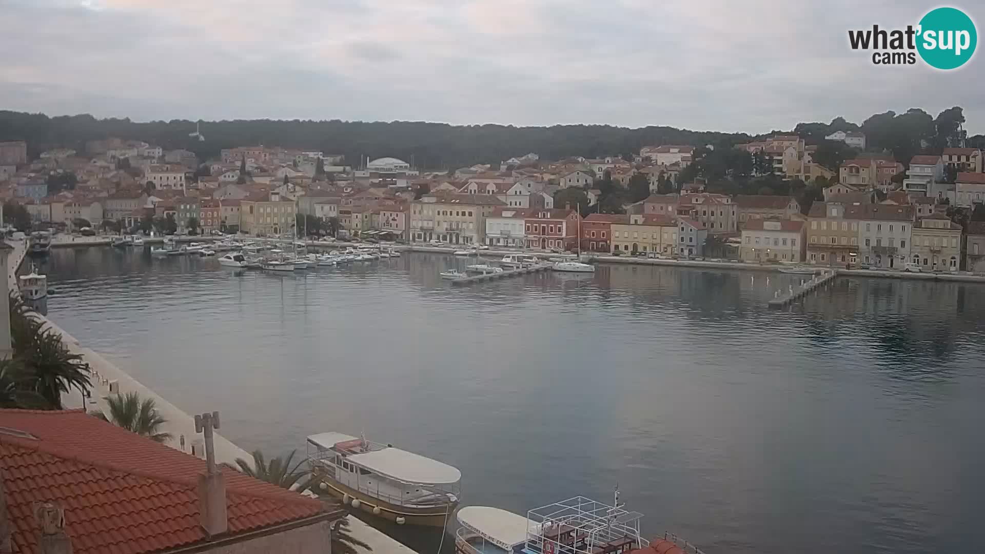 Spletna kamera Mali Lošinj Riva Lošinjskih kapitanov