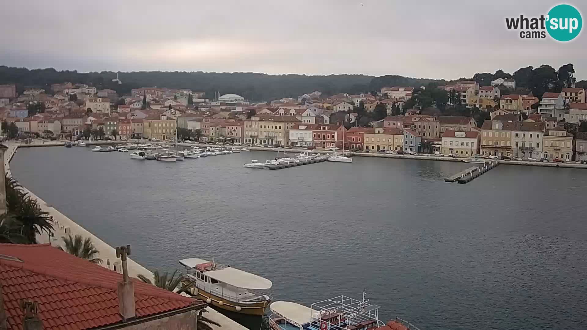 Spletna kamera Mali Lošinj Riva Lošinjskih kapitanov