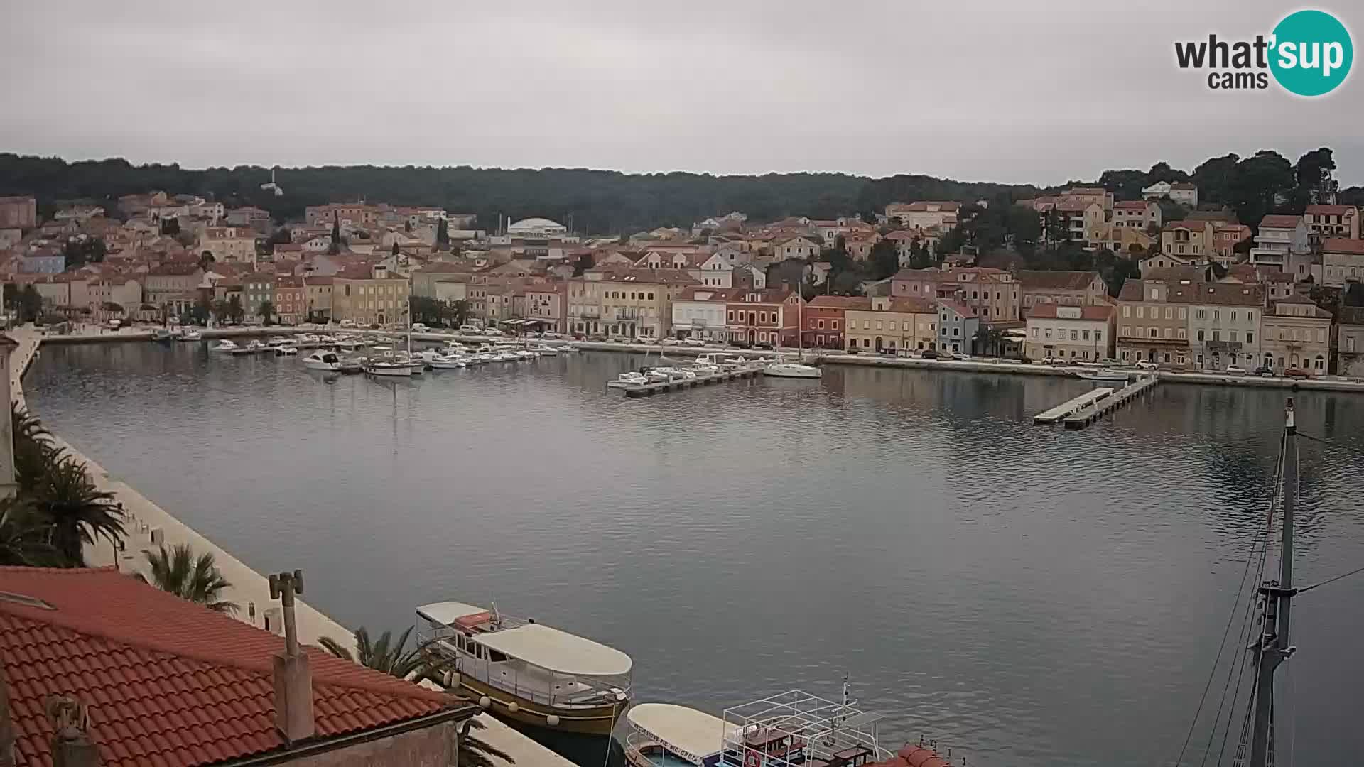 Spletna kamera Mali Lošinj Riva Lošinjskih kapitanov