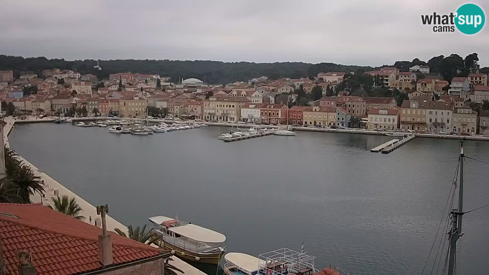 Spletna kamera Mali Lošinj Riva Lošinjskih kapitanov