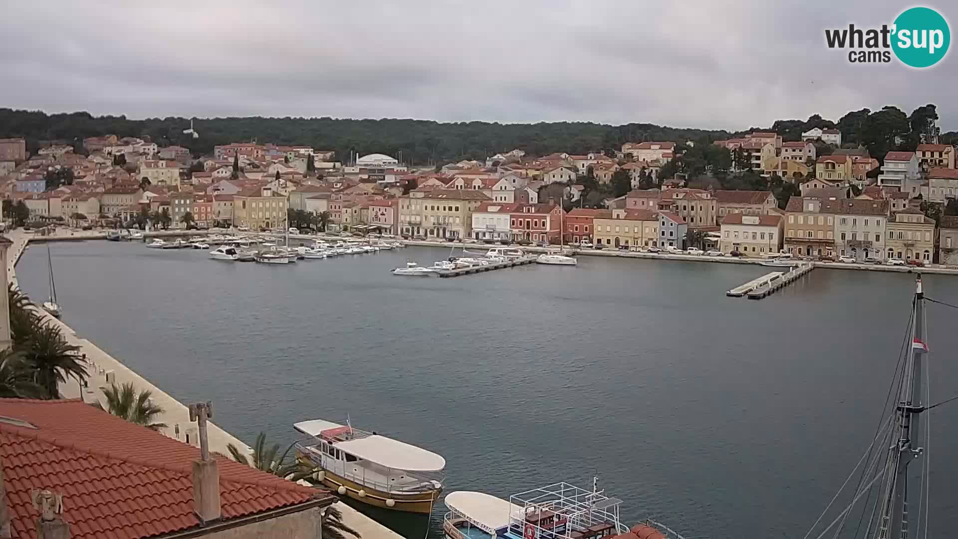 Spletna kamera Mali Lošinj Riva Lošinjskih kapitanov