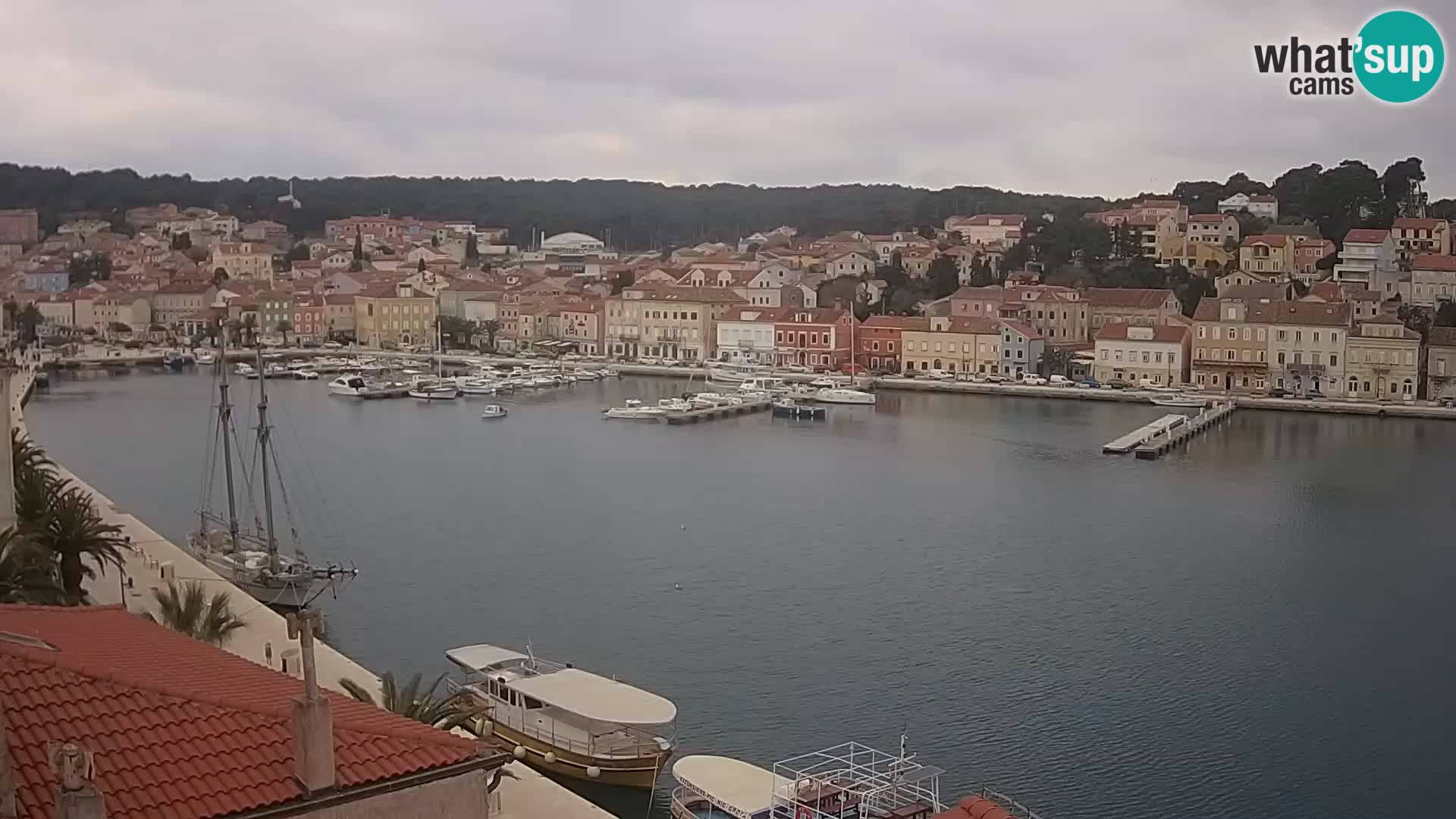 Spletna kamera Mali Lošinj Riva Lošinjskih kapitanov