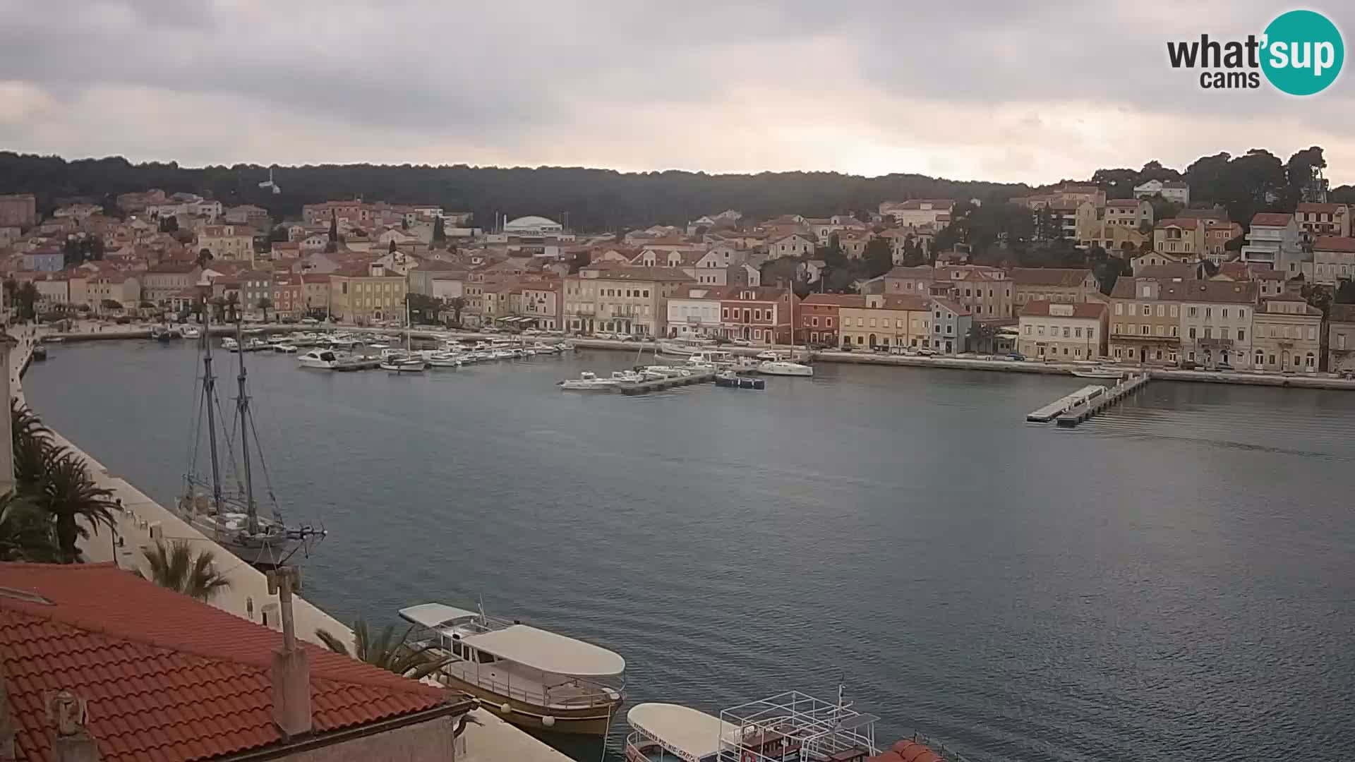 Spletna kamera Mali Lošinj Riva Lošinjskih kapitanov