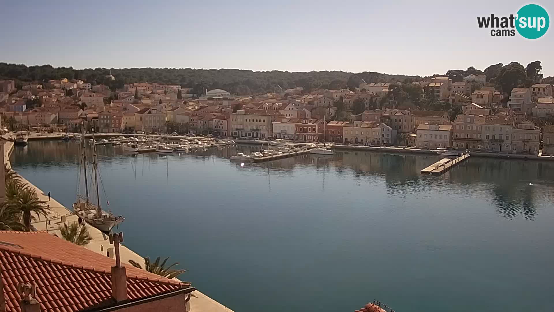 Spletna kamera Mali Lošinj Riva Lošinjskih kapitanov