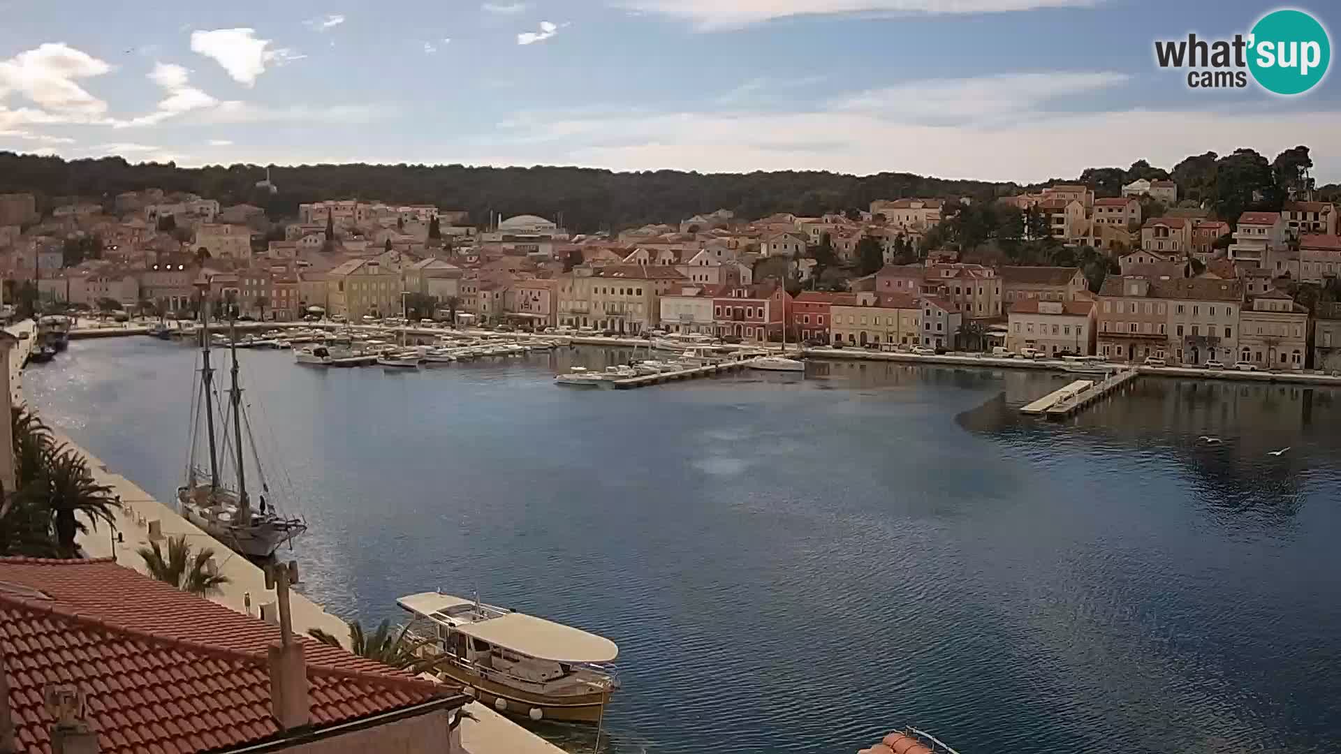 Spletna kamera Mali Lošinj Riva Lošinjskih kapitanov