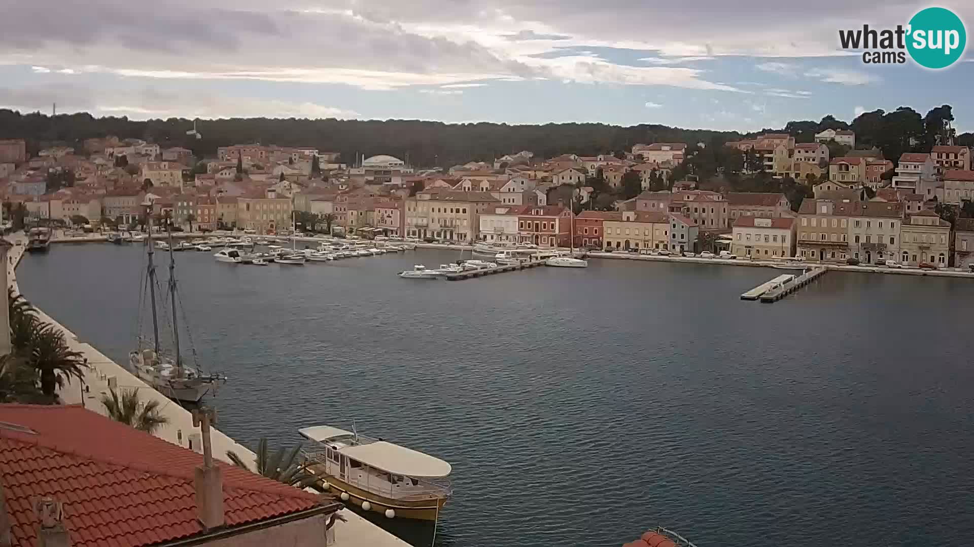 Spletna kamera Mali Lošinj Riva Lošinjskih kapitanov