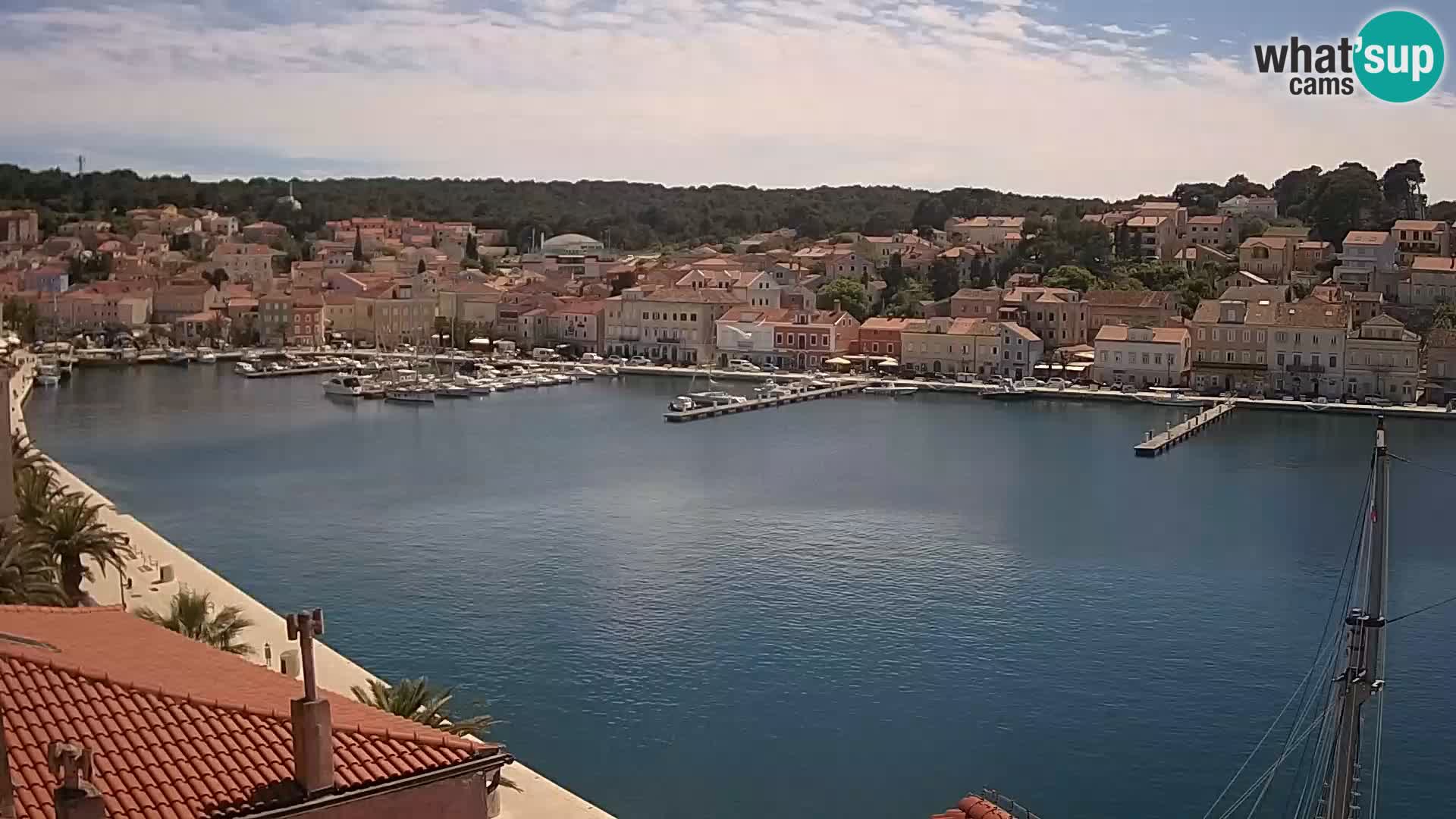 Spletna kamera Mali Lošinj Riva Lošinjskih kapitanov