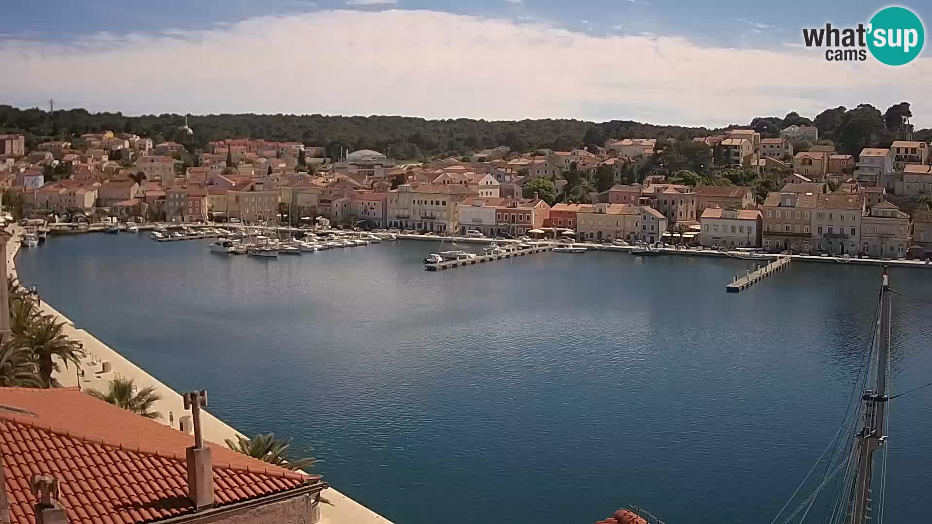 Spletna kamera Mali Lošinj Riva Lošinjskih kapitanov