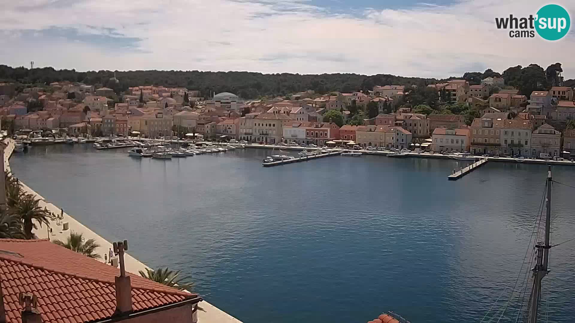 Spletna kamera Mali Lošinj Riva Lošinjskih kapitanov