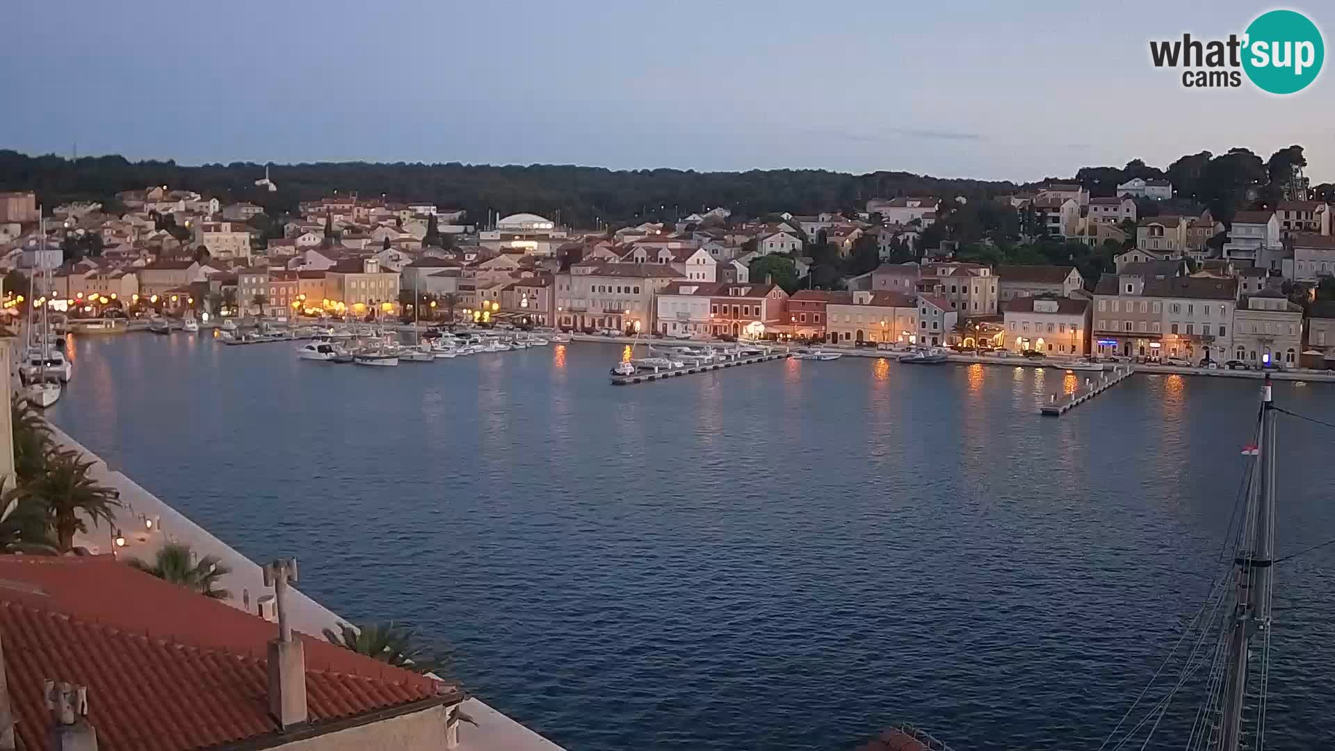 Spletna kamera Mali Lošinj Riva Lošinjskih kapitanov