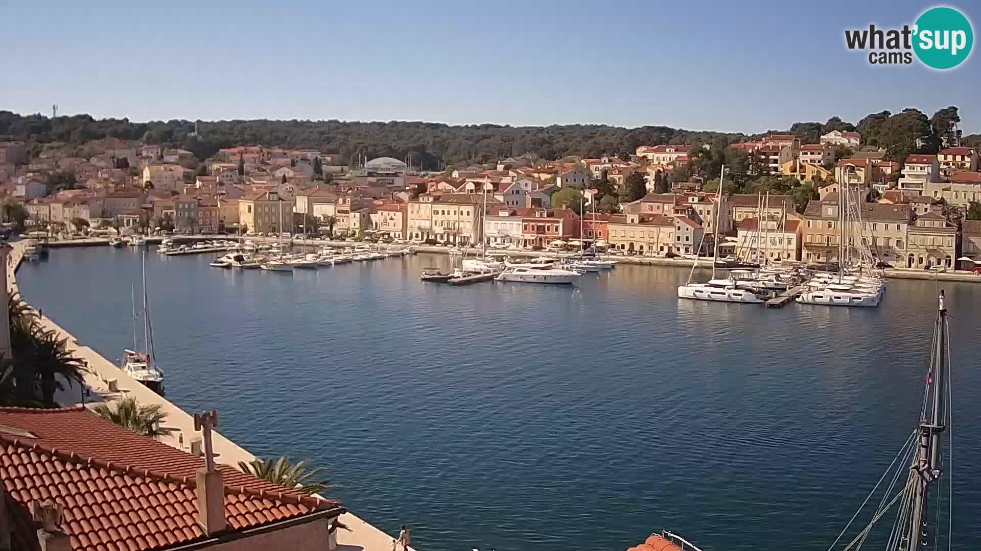 Spletna kamera Mali Lošinj Riva Lošinjskih kapitanov