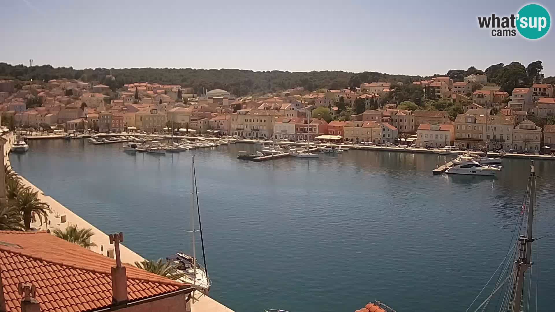 Spletna kamera Mali Lošinj Riva Lošinjskih kapitanov