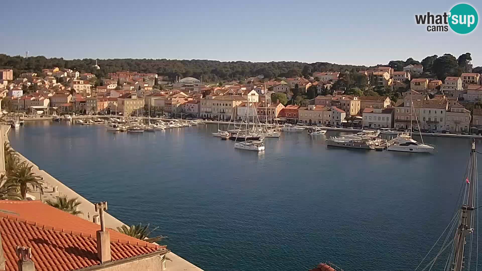 Spletna kamera Mali Lošinj Riva Lošinjskih kapitanov