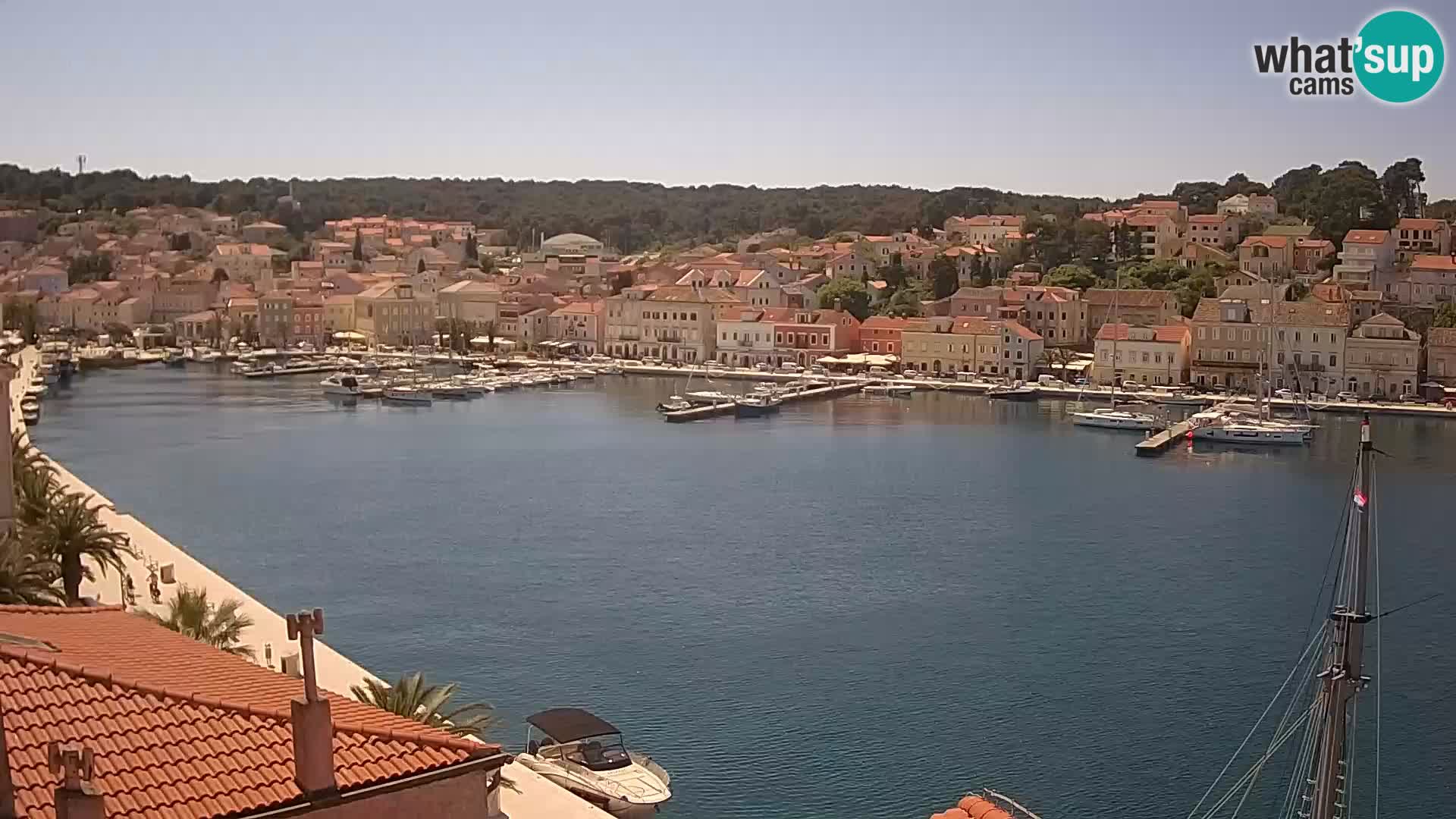 Spletna kamera Mali Lošinj Riva Lošinjskih kapitanov
