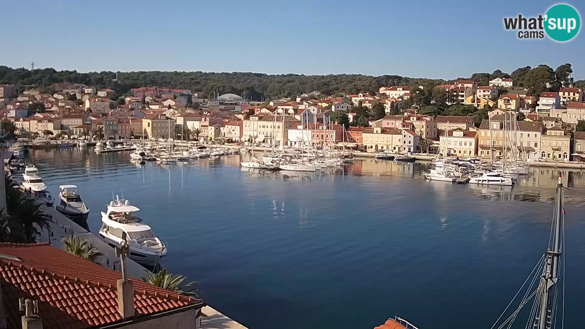 Spletna kamera Mali Lošinj Riva Lošinjskih kapitanov